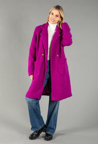 Teddy Button Close Coat