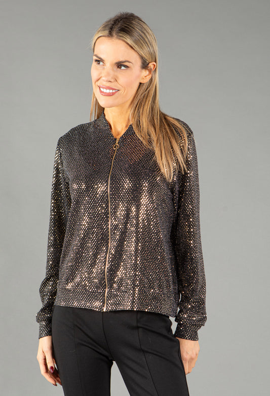 Sequin Bomber Jacket