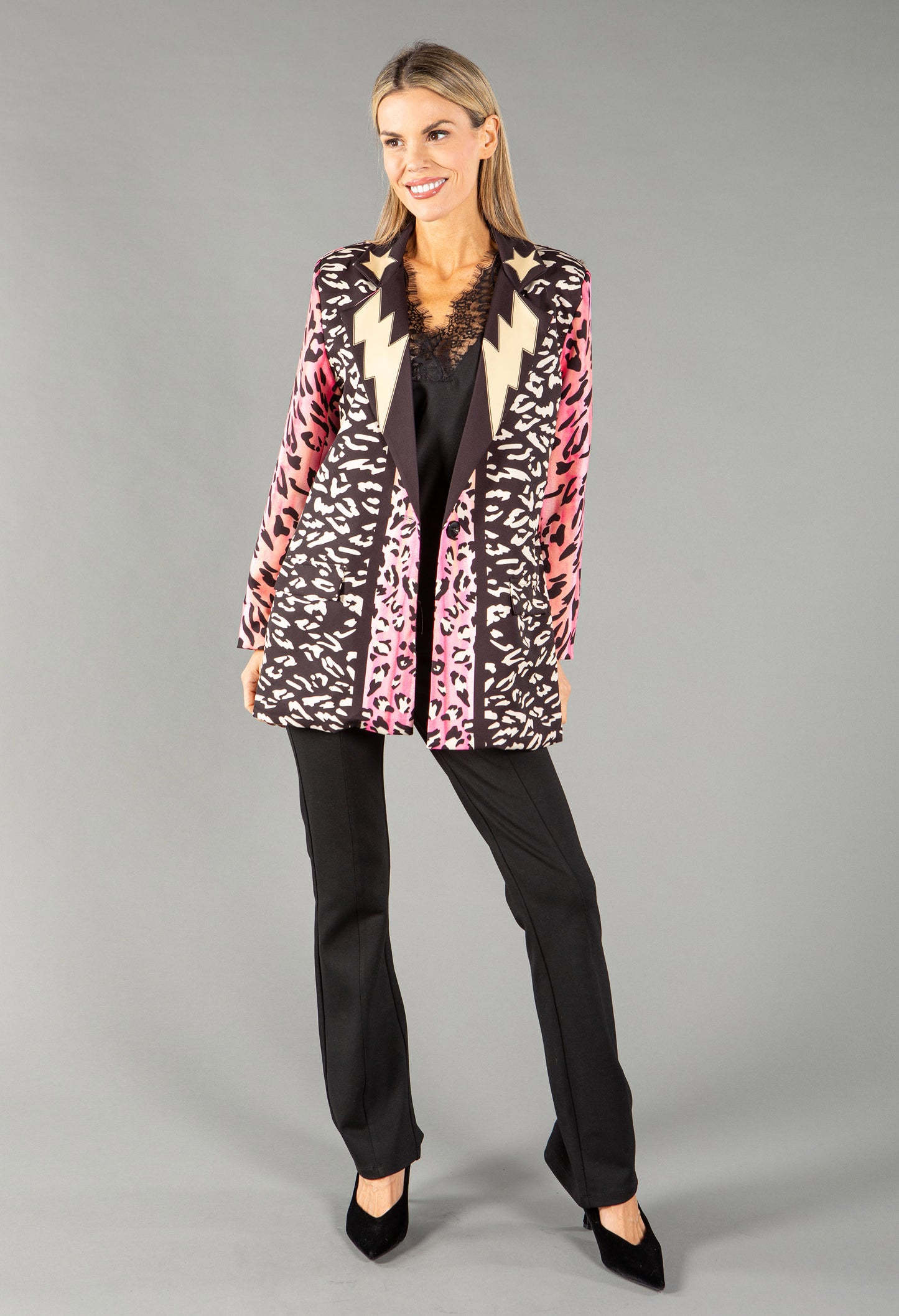 Leopard Print Colour Pop Blazer