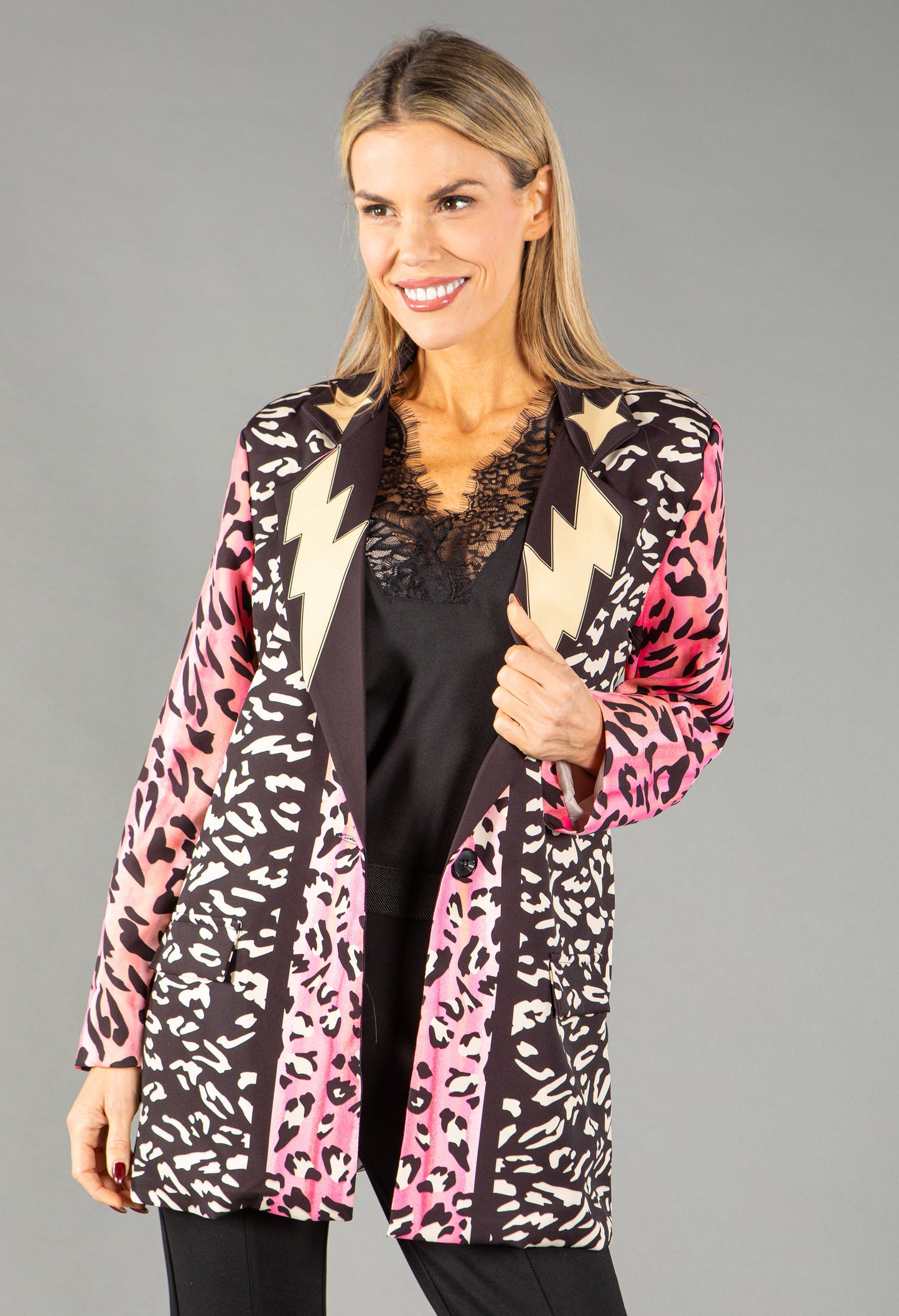 Leopard Print Colour Pop Blazer