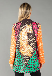 Leopard Print Colour Pop Blazer