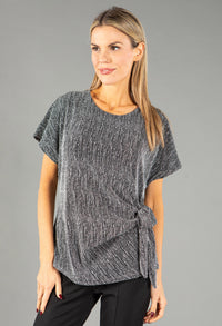 Lurex and Sparkle Side Tie Top