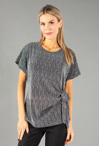 Lurex and Sparkle Side Tie Top