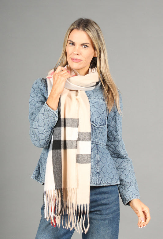 Soft Check Scarf