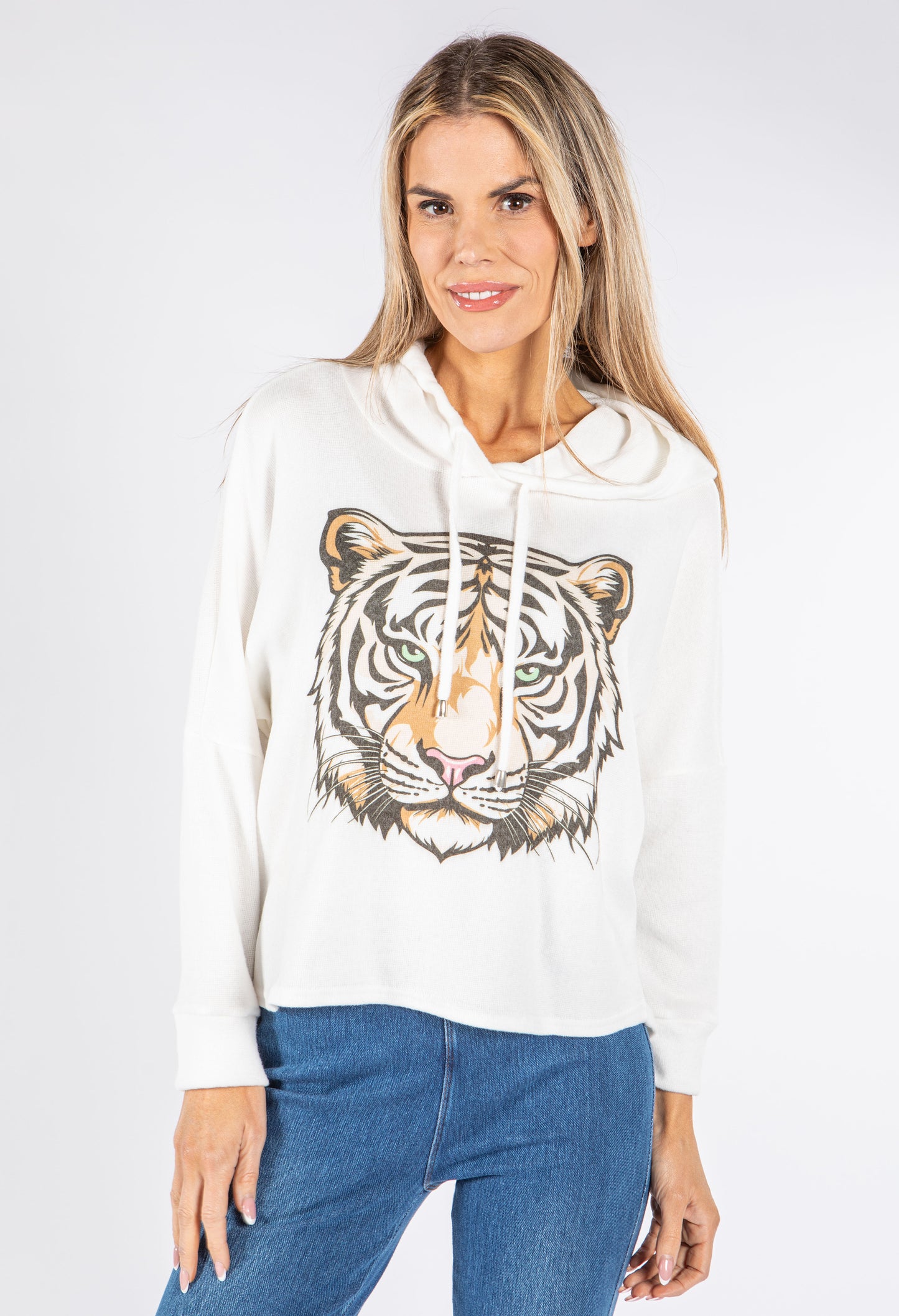 Super Soft Touch Tiger Print Knit