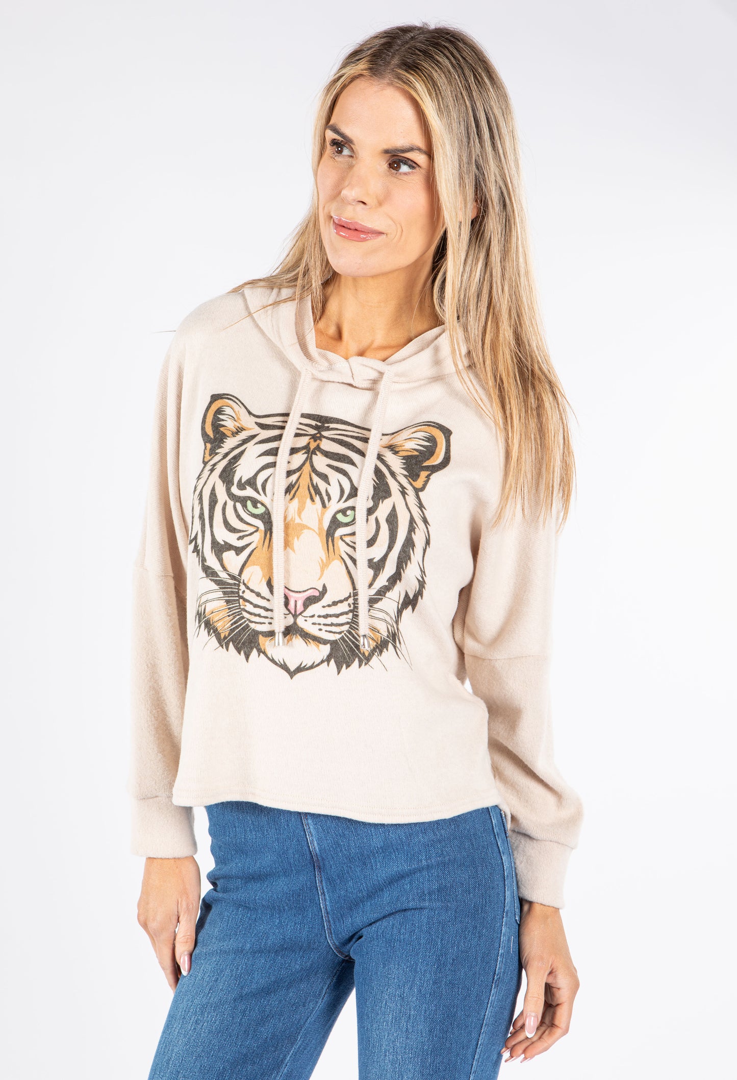 Super Soft Touch Tiger Print Knit