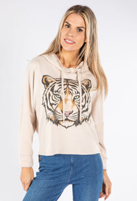 Super Soft Touch Tiger Print Knit