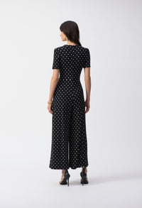 Polka Dot Wrap Jumpsuit