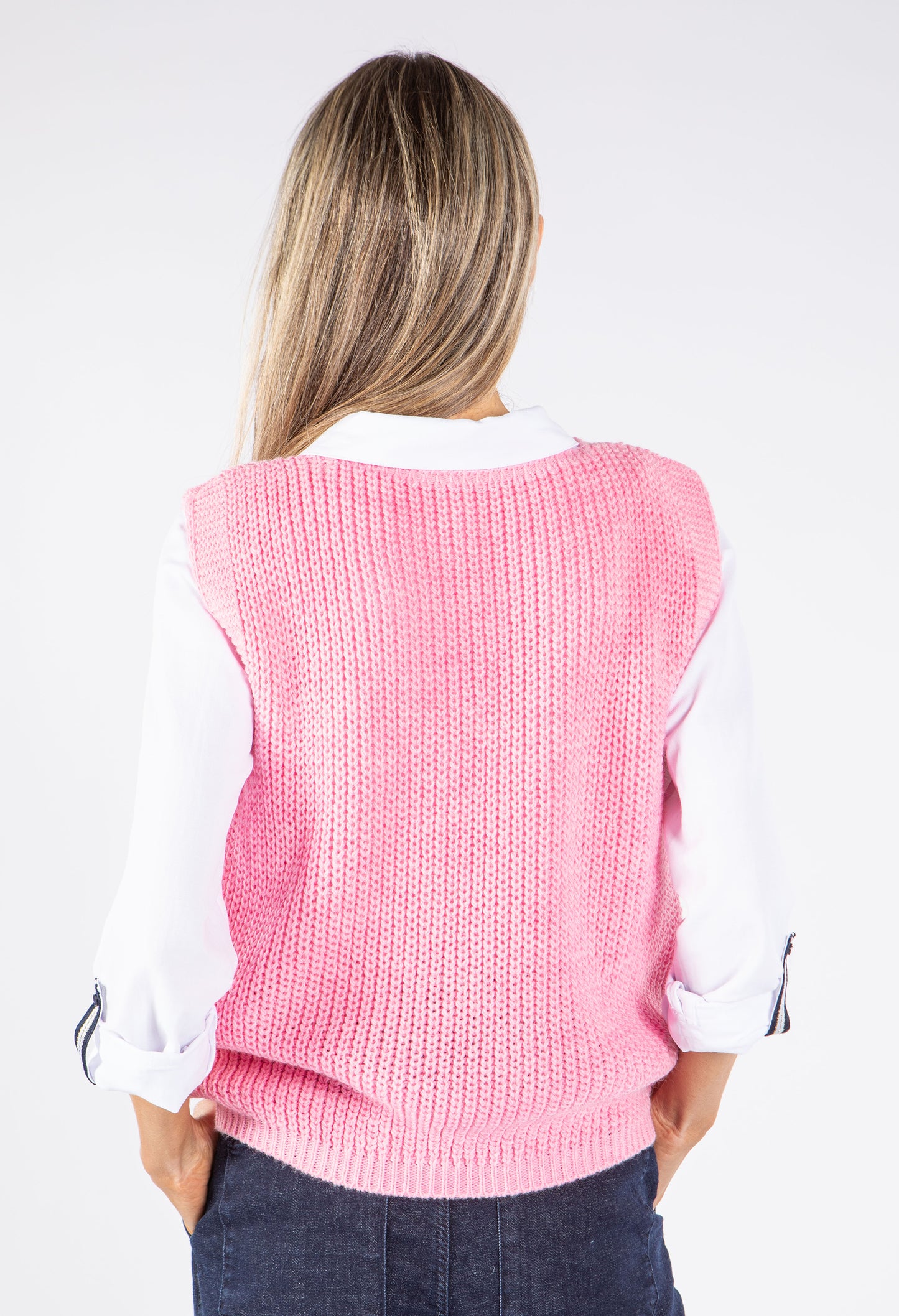 Soft Knit V Neck Vest