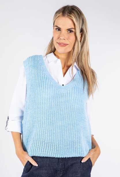 Soft Knit V Neck Vest