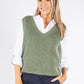 Soft Knit V Neck Vest