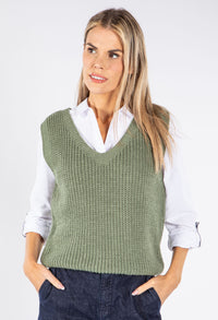 Soft Knit V Neck Vest