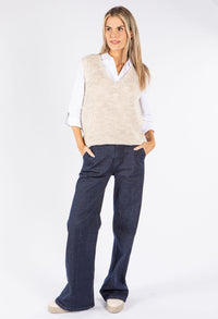 Soft Knit V Neck Vest