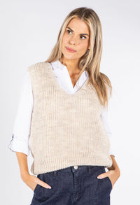 Soft Knit V Neck Vest