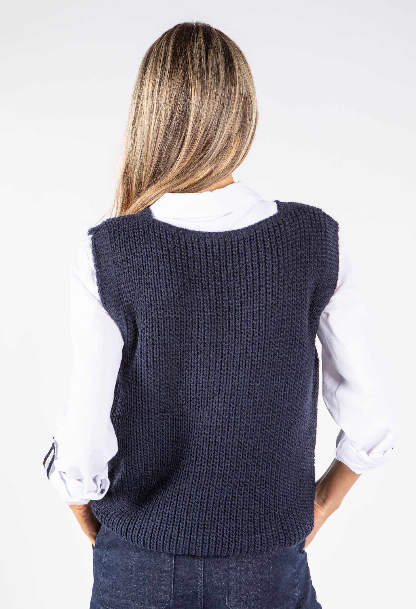 Soft Knit V Neck Vest