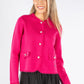 Fine Knit Buttoned Cardigan