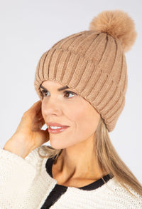 Faux Fur Bobble Hat