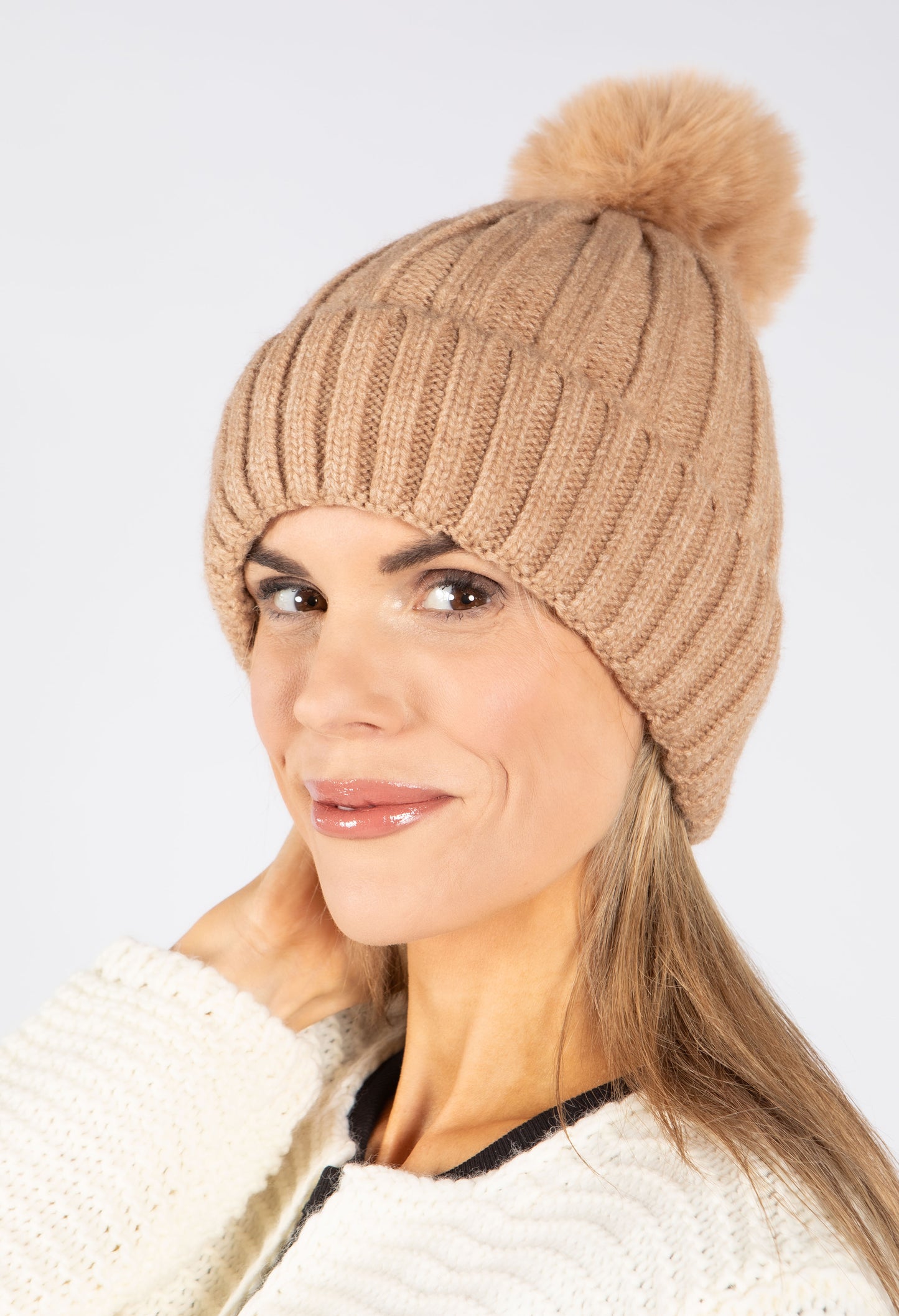 Faux Fur Bobble Hat