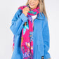 Tropical Floral Cashmere Touch Scarf