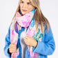 Tropical Floral Cashmere Touch Scarf