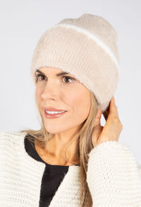 Contrast Stripe Soft Touch Hat