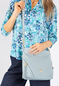 Double Side Zip Crossbody Bag