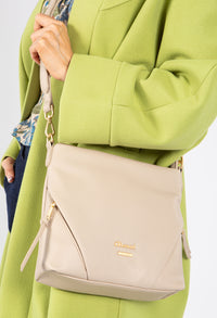 Double Side Zip Crossbody Bag