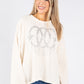 Cord Feel Diamante Pullover