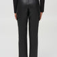 Leatherette Slim Fit Pull On Pants Style