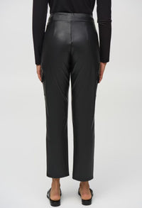 Leatherette Slim Fit Pull On Pants Style