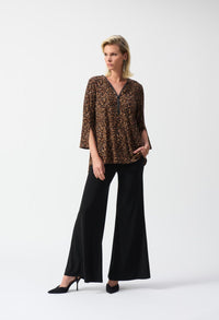 Relaxed Fit Animal Print Pullover Style