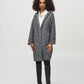 Relaxed Fit Knee-length Hooded Coat Style