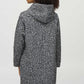 Relaxed Fit Knee-length Hooded Coat Style