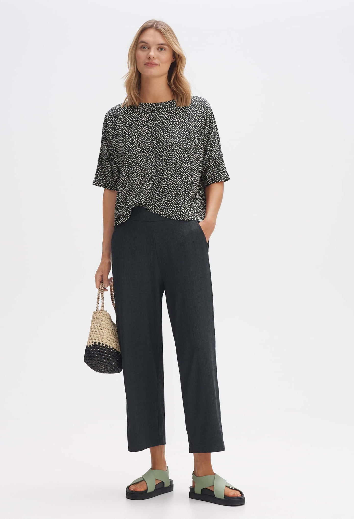 Meltiko Wide Cropped Culottes with Structure