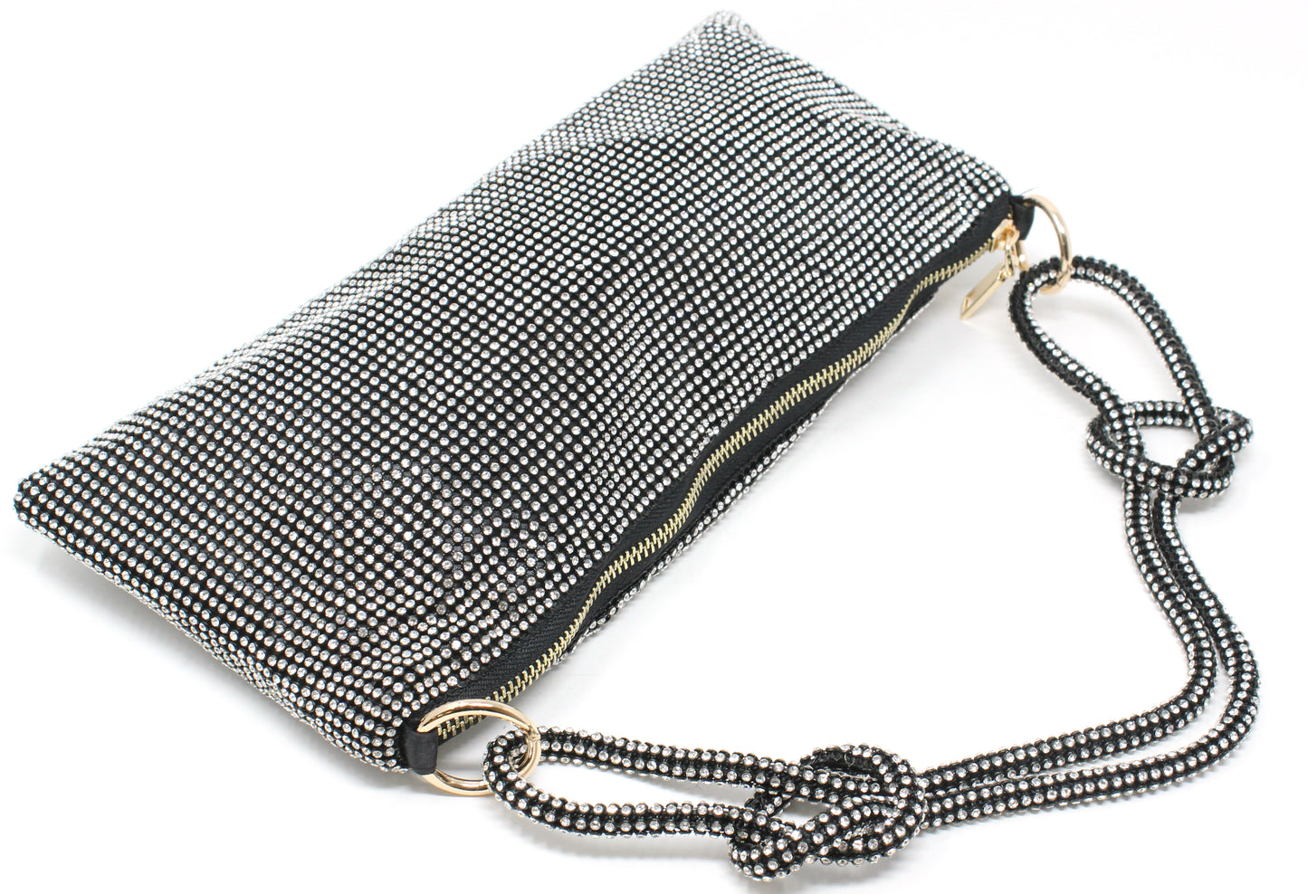 KNOT DIAMANTE SHOULDER BAG