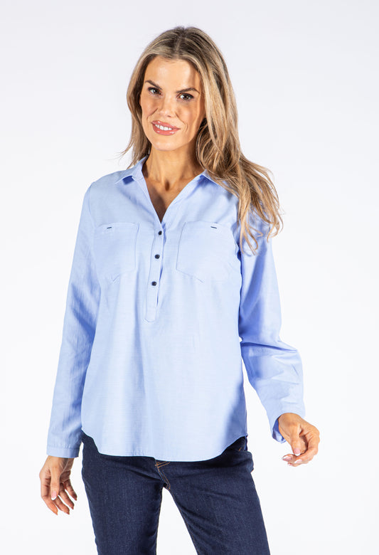 Relaxed V Neckline Shirt