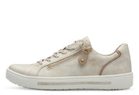 Soft Gold Side Zip Trainers