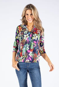 Floral Lily Print Top