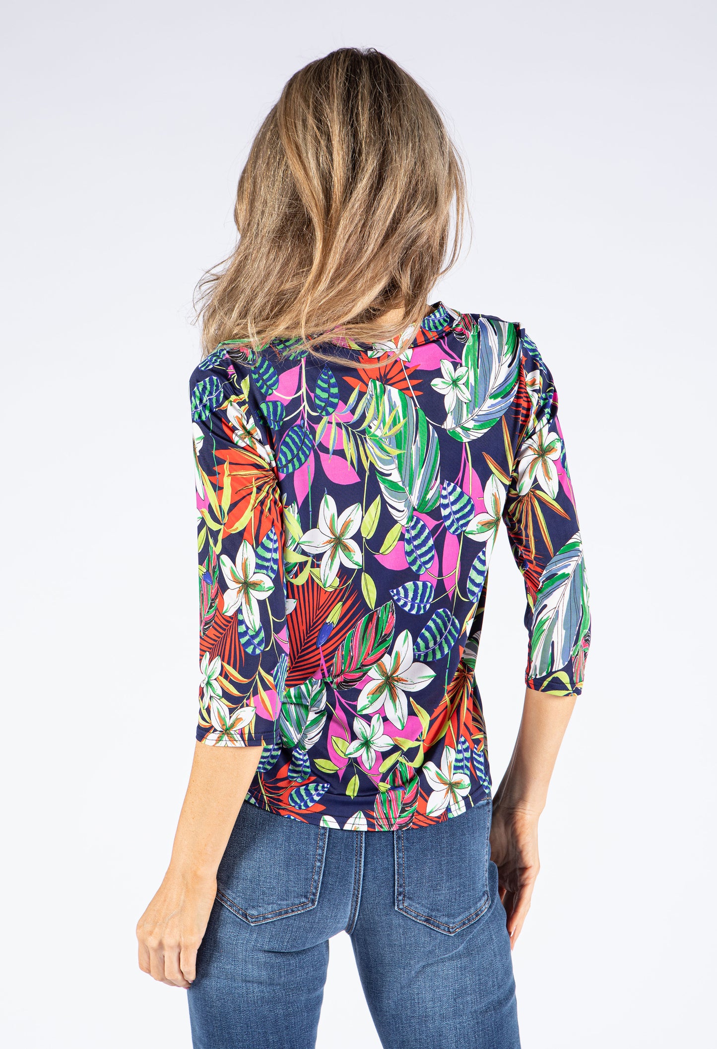 Floral Lily Print Top