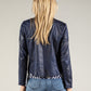 Vintage Leather Open Jacket