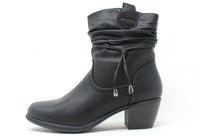 Relaxed Ankle Boot with Wrap around Lace