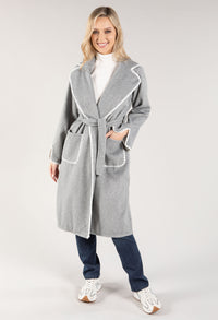 Saddle Stitch Belted Coat