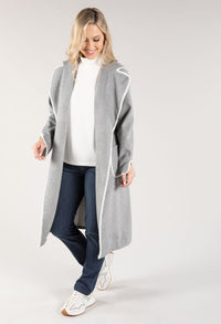 Saddle Stitch Belted Coat