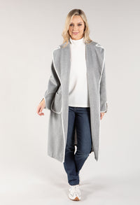 Saddle Stitch Belted Coat