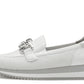 Mesh Loafer with Silver Chain