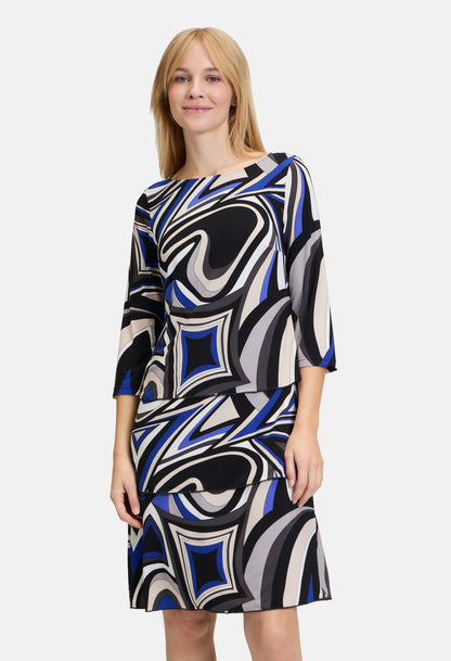 Tiered Patterned Dress