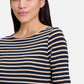 Boat Neck Striped Top