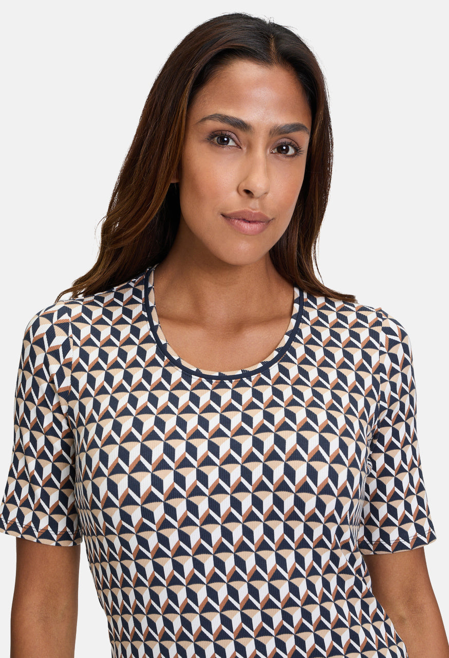 Ribbed Geo Top