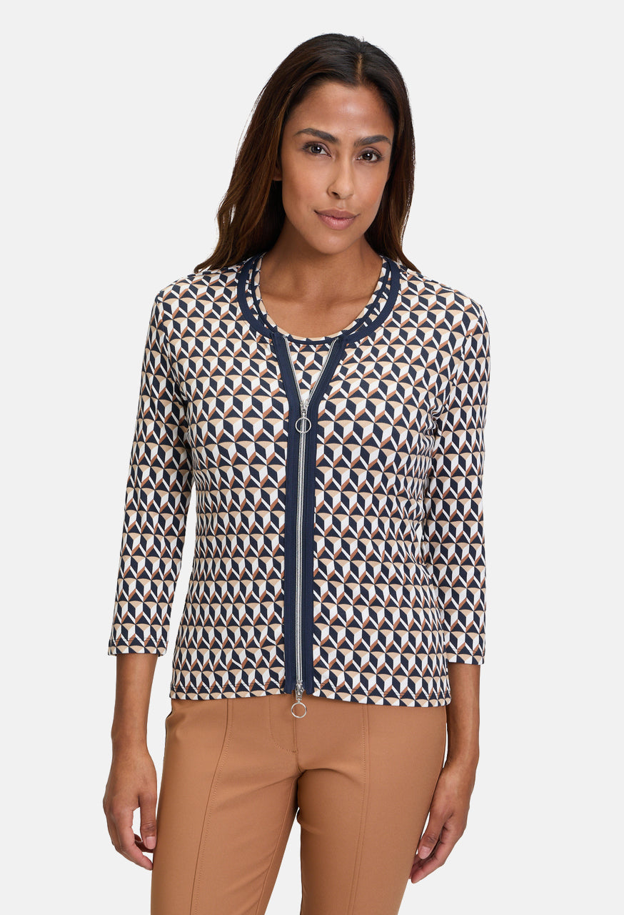 Ribbed Geo Jacket