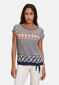 Print Top with Loop Knot